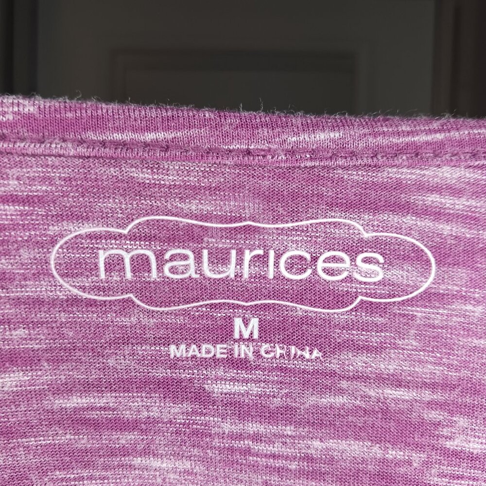 #3 3/$18 - NWOT Maurices Purple/Gray Tank Top Size Medium - Picture 6 of 6